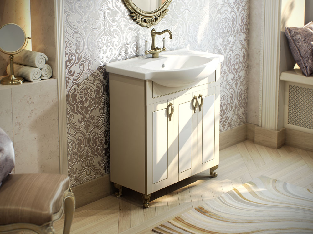 Раковина KIROVIT Элеганс 750 мебельная белый (Вн Крв01) 4620008197371