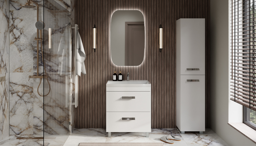 Шкаф VELVEX Orlando 400 белый матовый