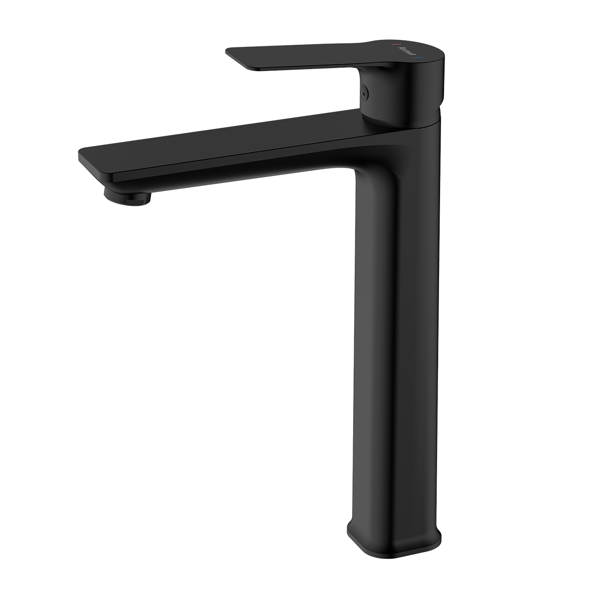 Смеситель ROSSINKA RS27-14BL для раковины высокий монолитный, черный