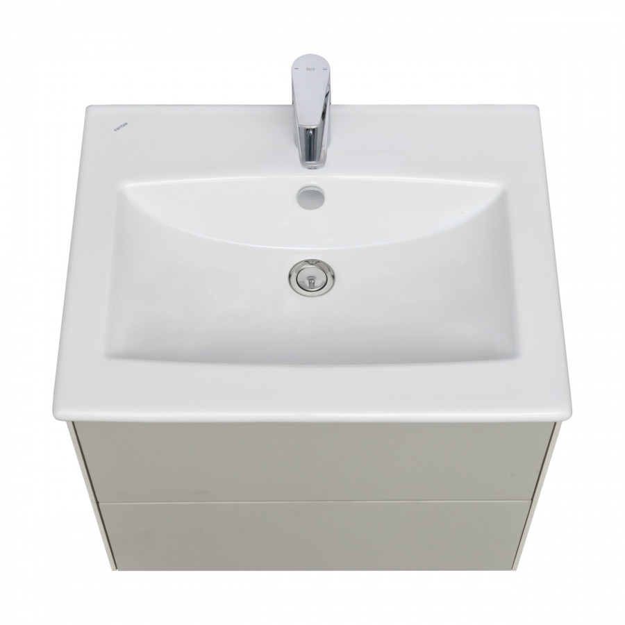 Тумба СОХО 60, слэйт, галька серая (под раковину ЭЛИНА 60)