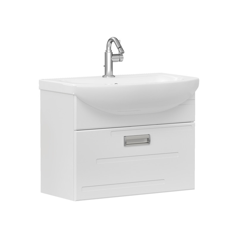 Тумба Joli 70, подвесная, 1 ящ., белая (под раковину Балтика 70), VOLNA