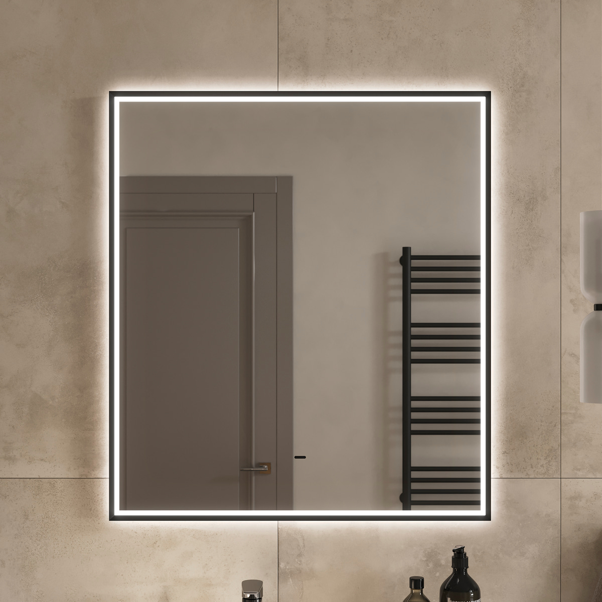 Зеркало EQUIL Forest LED 80 черный