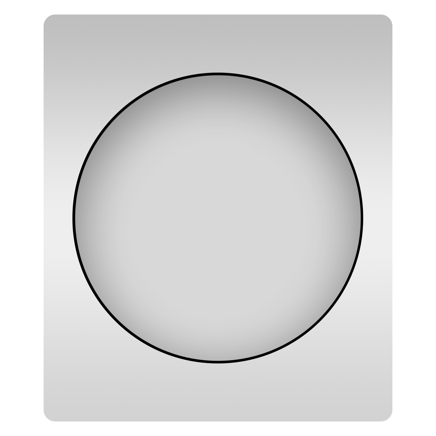 Круглое зеркало, 60 см