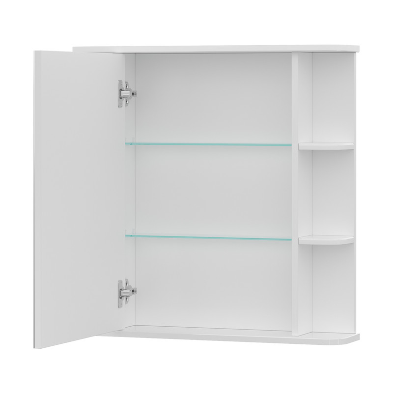 Шкаф зеркальный Onda 70, подвесной, белый, VOLNA