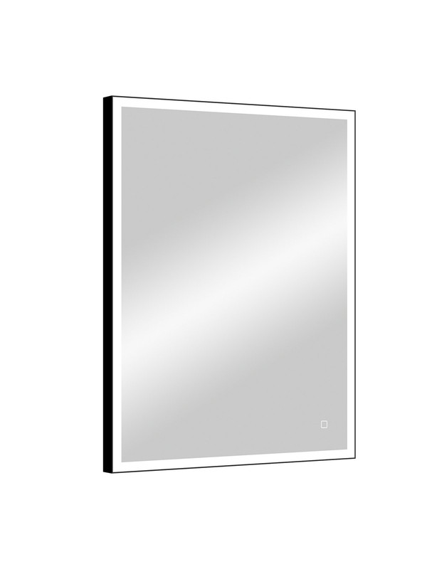 Зеркало "Solid Black LED" 600х800, реверсивное крепление 