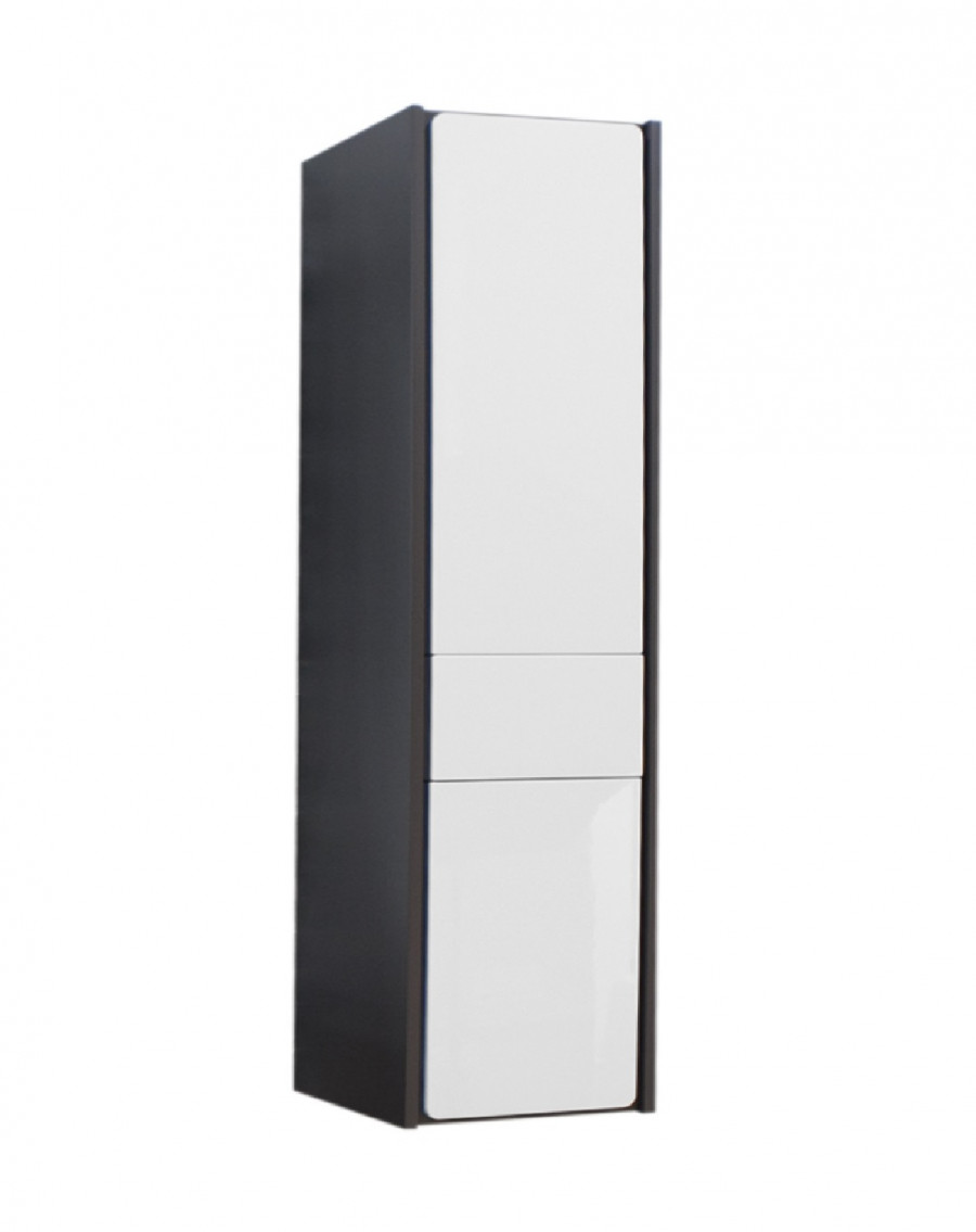 RONDA Шкаф-колонна 32, правая, белый глянец/серый матовый, ROCA