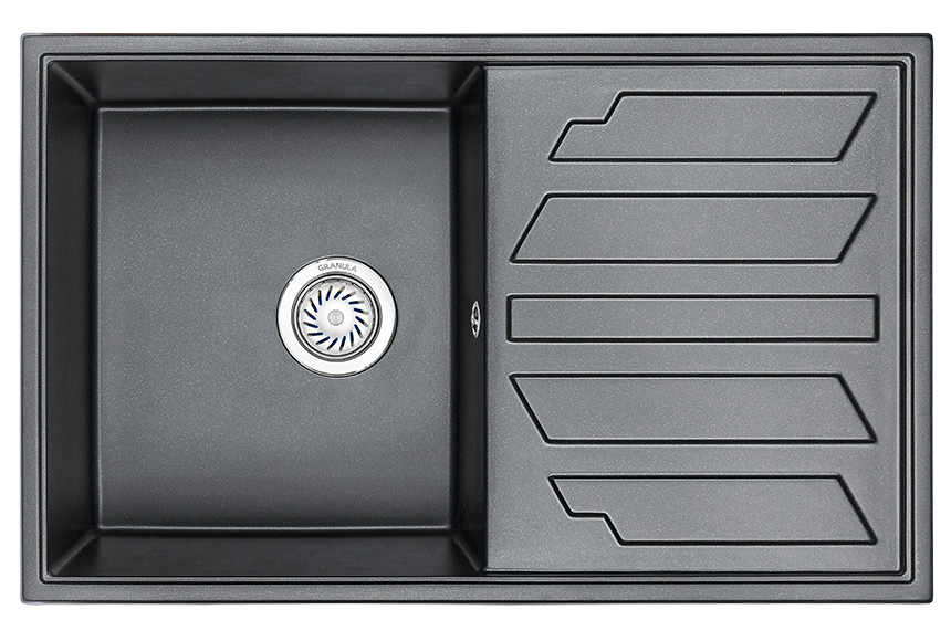 Кухонная мойка GRANULA (8002, ШВАРЦ)