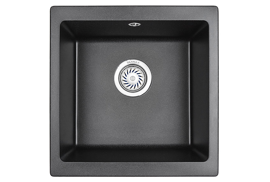 Кухонная мойка GRANULA (4451, ЧЕРНЫЙ)