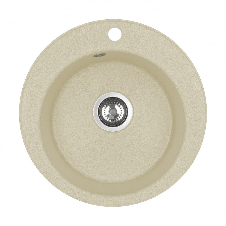 Мойка кухонная ШЕЛЛИ 50, круглая, шампань