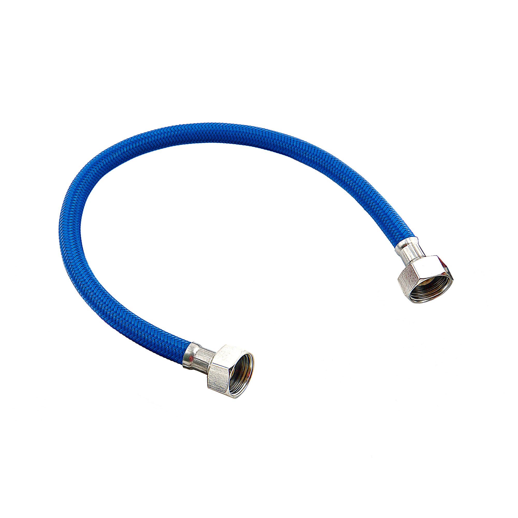 Гибкая подводка для воды,1/2 ʺ,нейлон,синяя,ГГ,2000 мм.