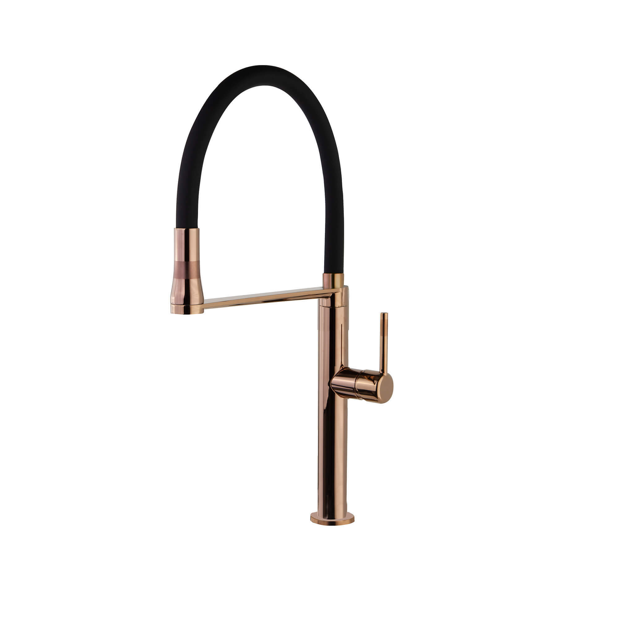 Смеситель высокий для кухни однорычажный с магнитным держателем и гибким шлангом KITCHEN MAGNET 3888