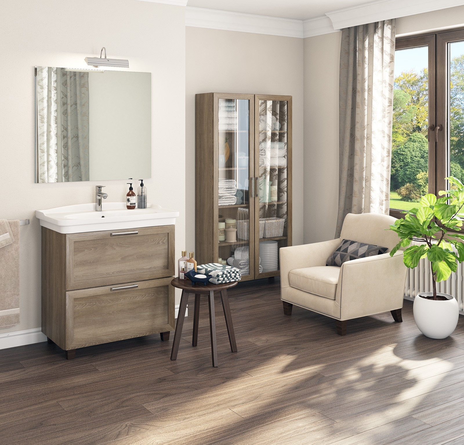 Раковина KIROVIT Модерн 850 мебельная белый (Вн Крв37) 4640021065891