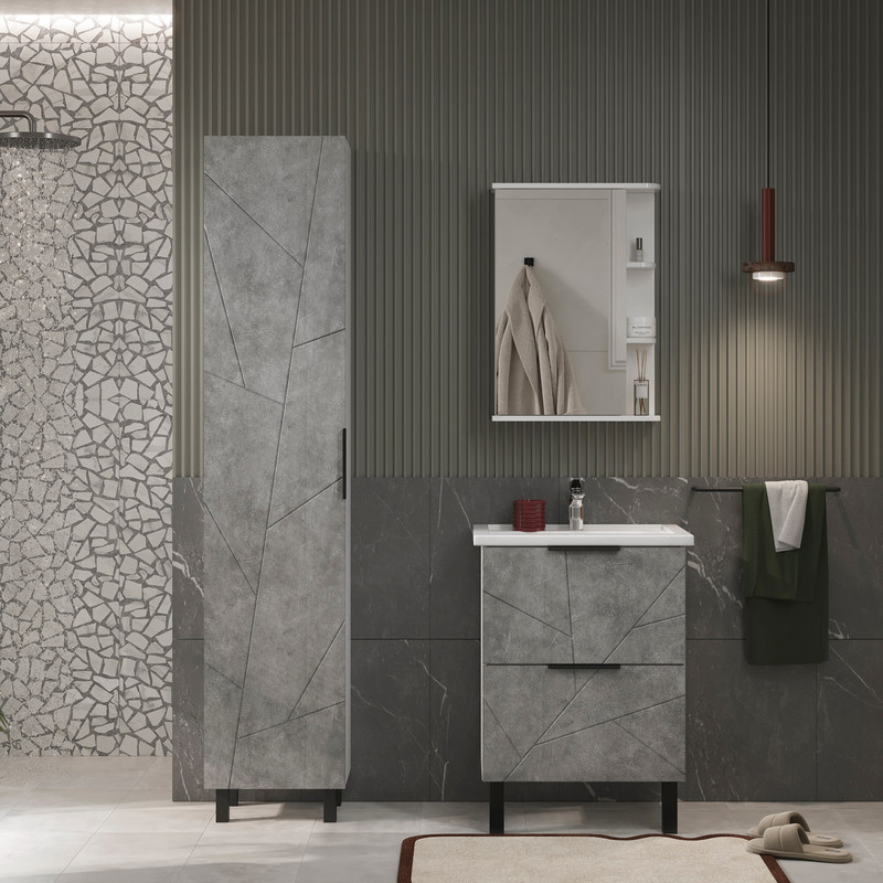 Пенал Твинг/Twing 40, напольный, бетон, VOLNA