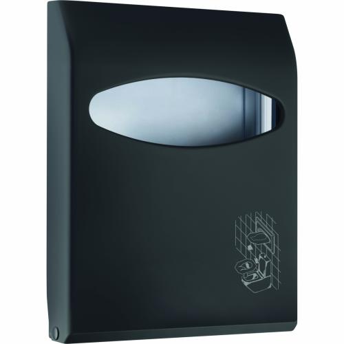 Диспенсер для туалетных накладок из ABS пластика черного цвета