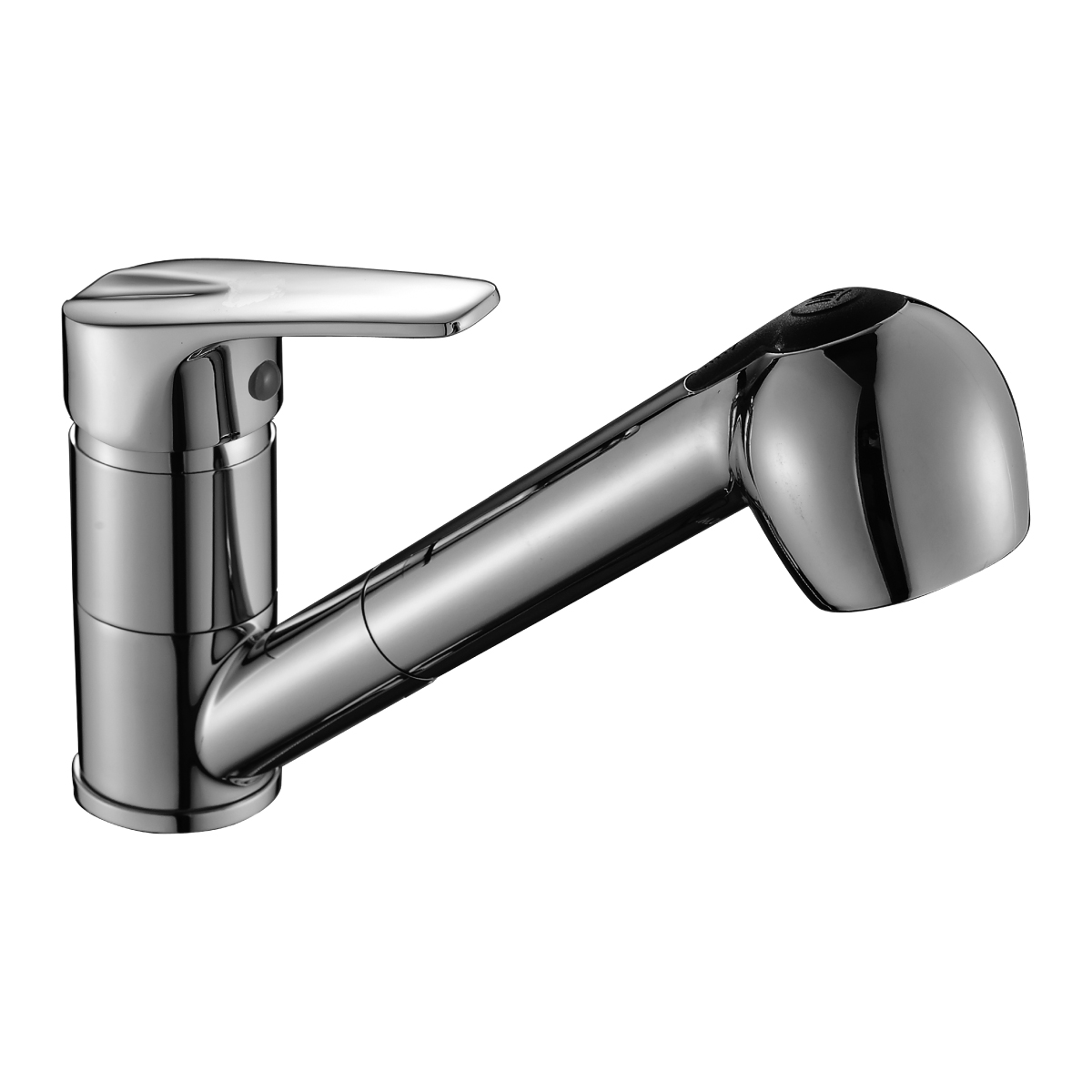 D40 Смеситель для кухни, пов.вытяжной излив 197мм (парикмахер), р/ОД, хром, ROS, D40-25