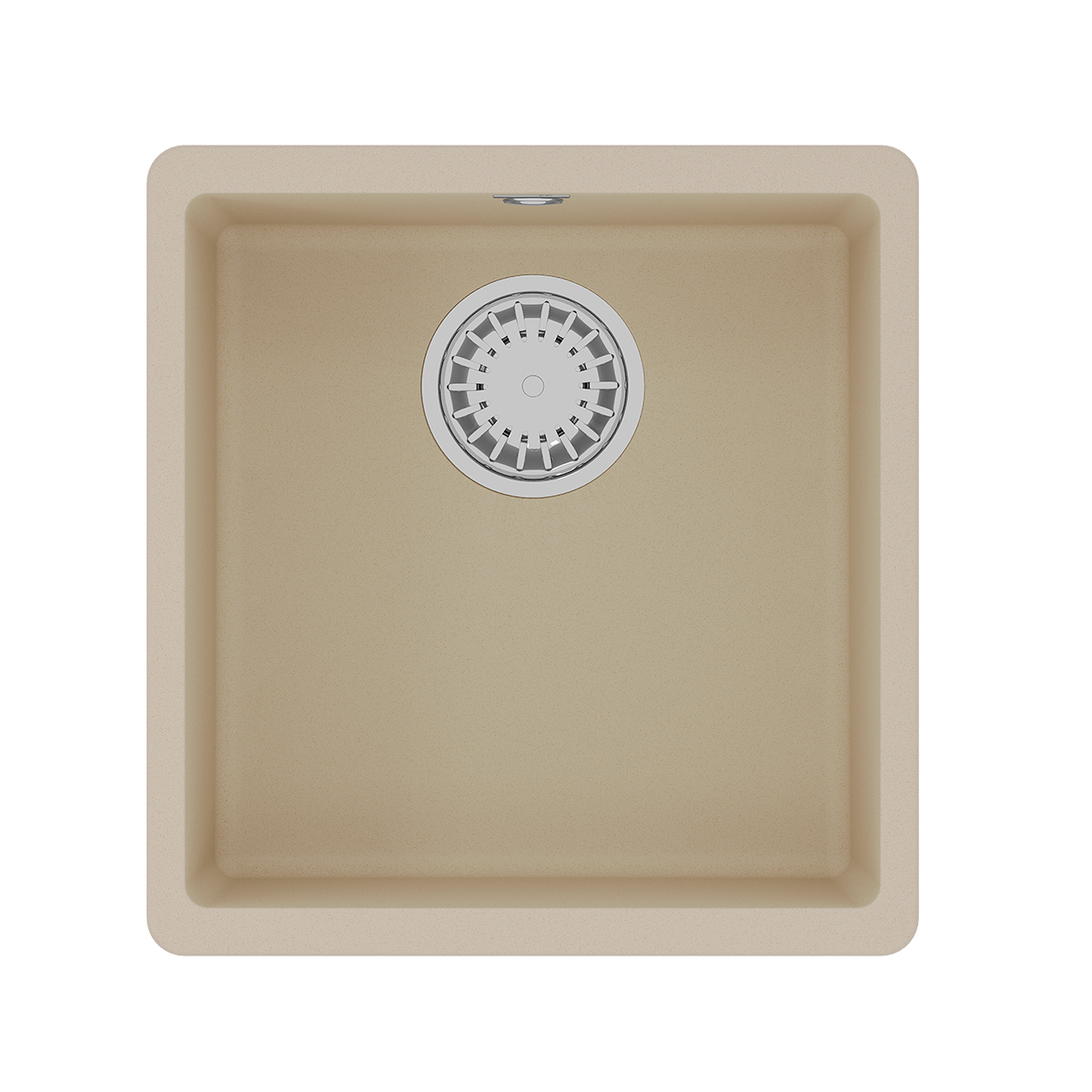 Кухонная мойка Lemark SINARA 400-U подстольного монтажа из кварцгранита, Бежевый