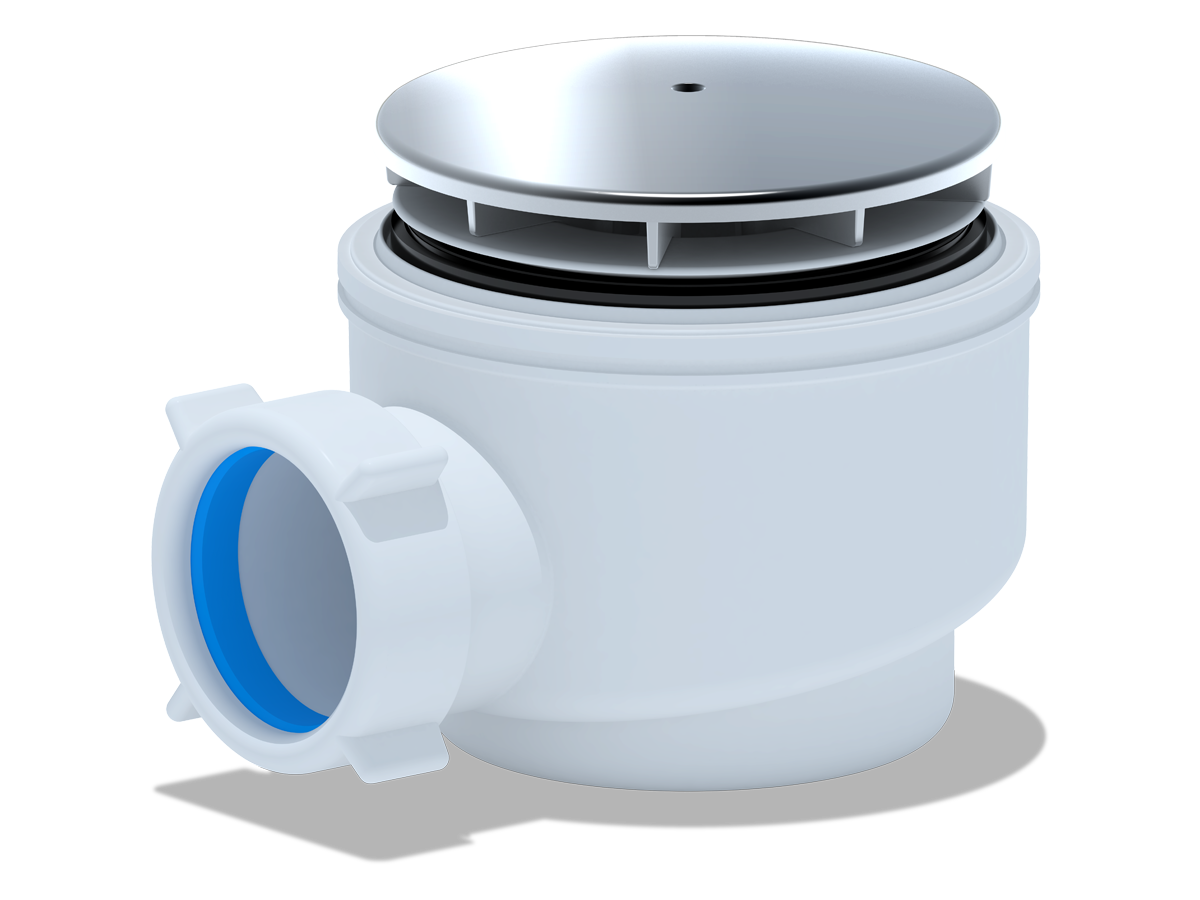 Сифон для душевого поддона АНИ Пласт E510C 1 1/2 дюйма 60 хром