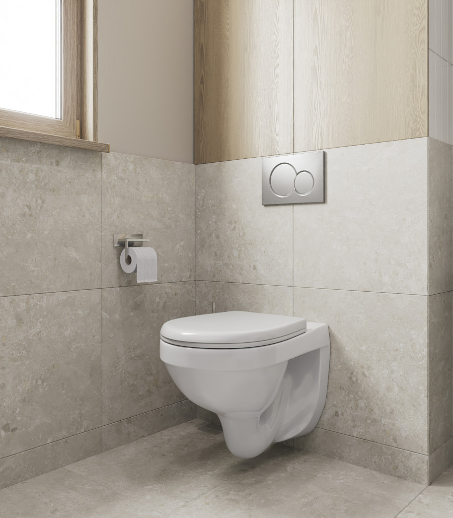 Унитаз подвесной "Альфа" с сиденьем полипропилен. SANTERI