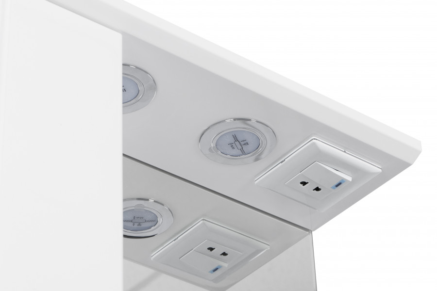 Зеркальный шкаф ПАНДА 50, левый, белый