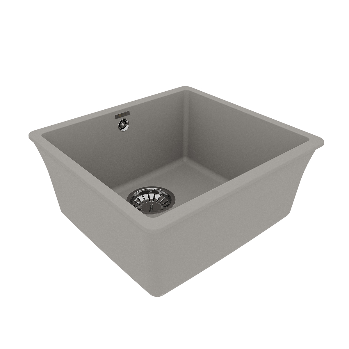 Кухонная мойка Lemark SINARA 440-U подстольного монтажа из кварцгранита, Грей