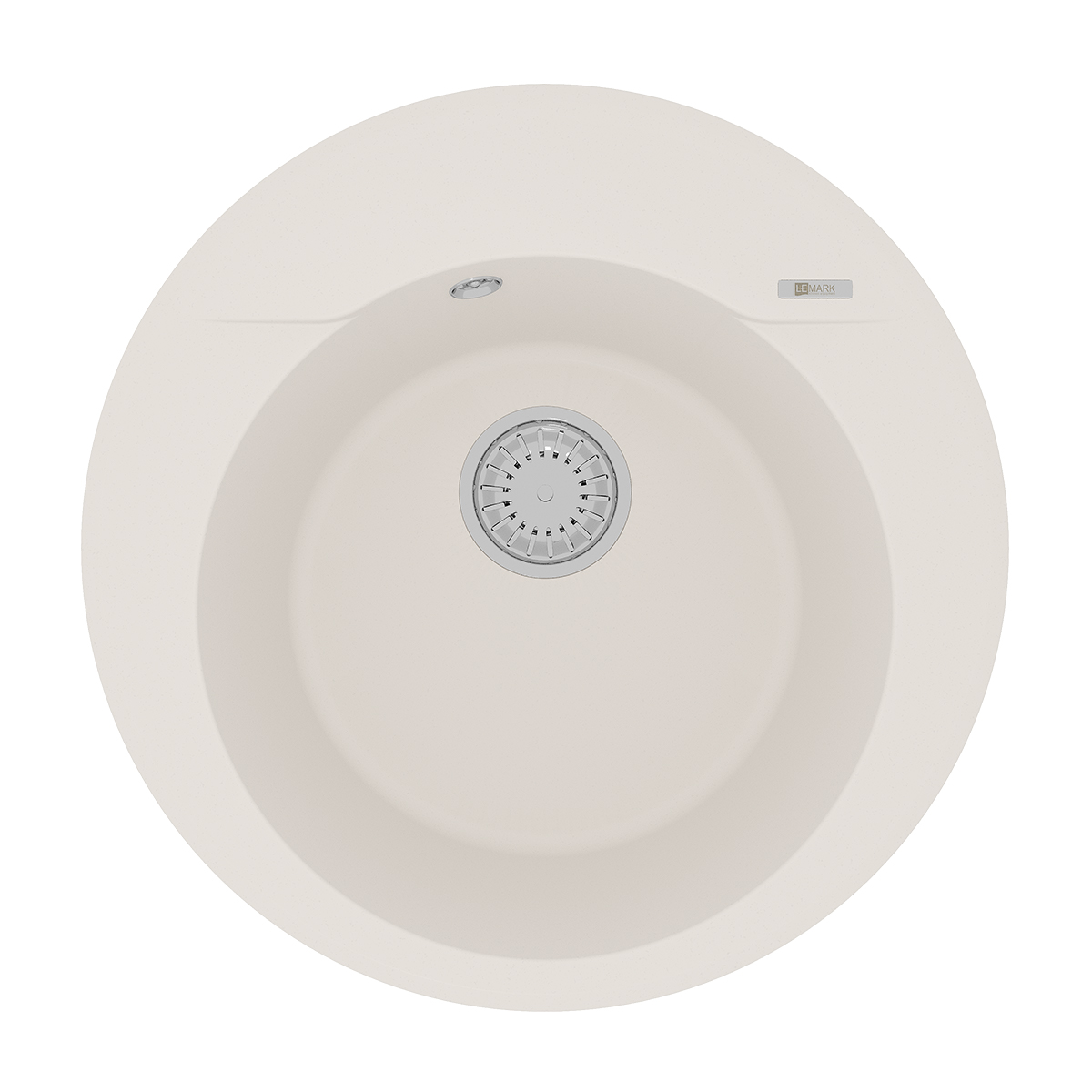 Кухонная мойка Lemark SULA 500 врезная круглая из кварцгранита, Жасмин 