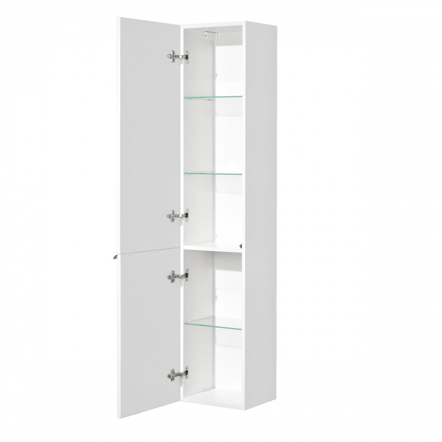 Шкаф-колонна БЕВЕРЛИ 34, подвесная, левая, белая