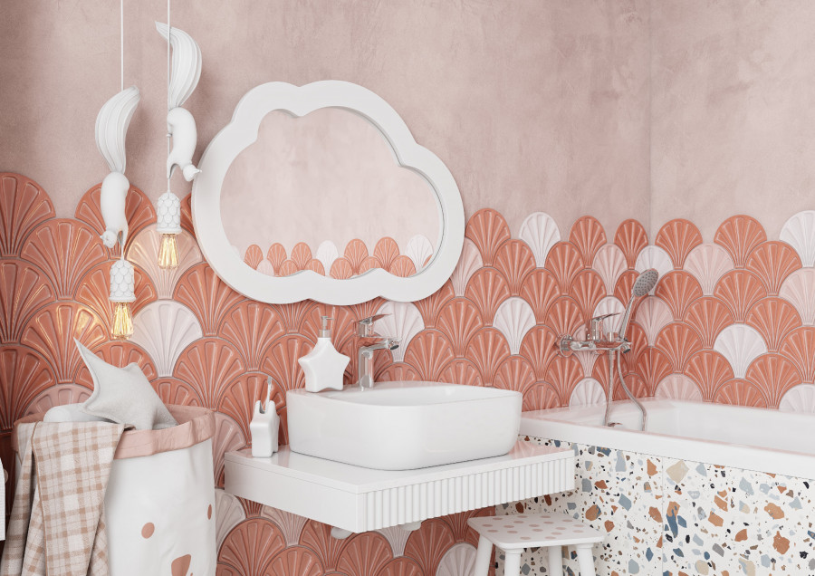 Зеркало КАСПЕР ОБЛАКО, навесное, белый матовый