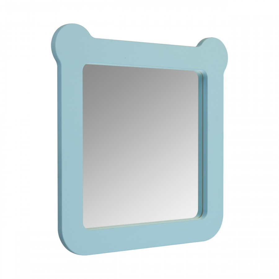 Зеркало КАСПЕР МИШКА, квадратное, голубой матовый