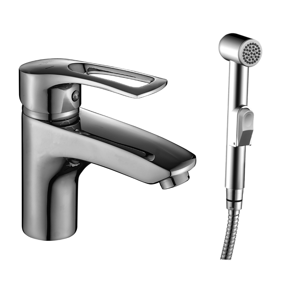 T40 Смеситель для раковины и биде, монолит.излив 158мм(к/40), р/ОД, хром, ROS, T40-15