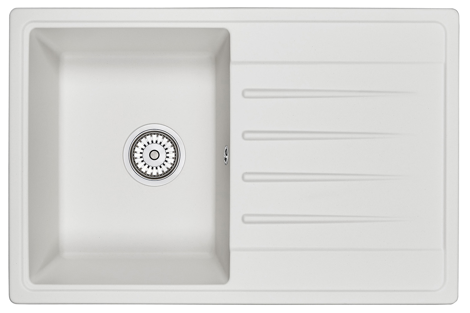 Кухонная мойка GRANULA (7602, БЕЛЫЙ)