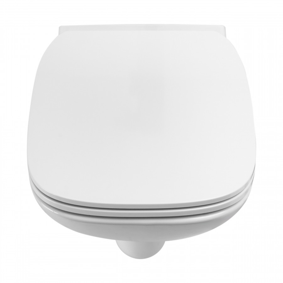 DEBBA SLIM Сиденье и крышка для унитаза, дюропласт., с механизмом Soft-Closing, белое. ROCA