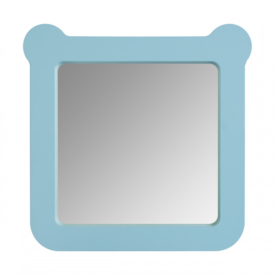 Зеркало КАСПЕР МИШКА, квадратное, голубой матовый