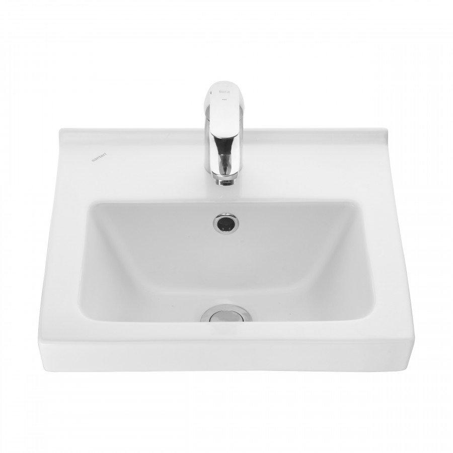 Умывальник Визит-40 (405х355) с переливом белый SANTERI