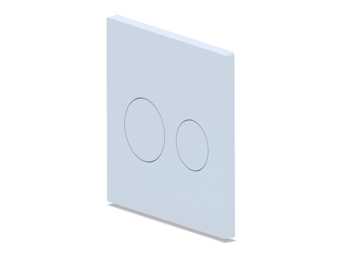 Клавиша для системы скрытой установки "Компакт" унитаза белая с хром.обрам. клавиш кругл., ANI PLAST