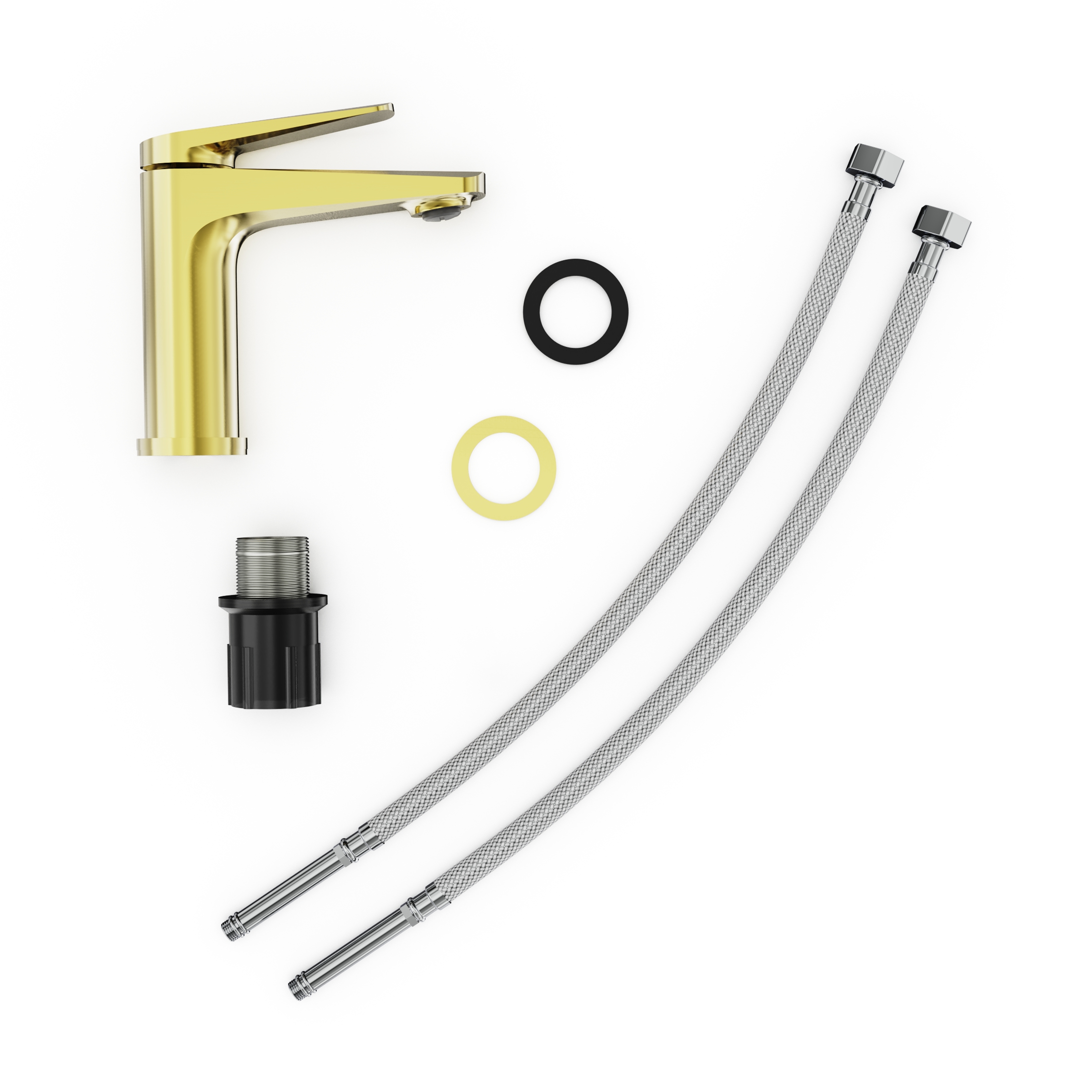 Смеситель для раковины TOKITO KIN брашированное золото (TOK-KIN-1011)