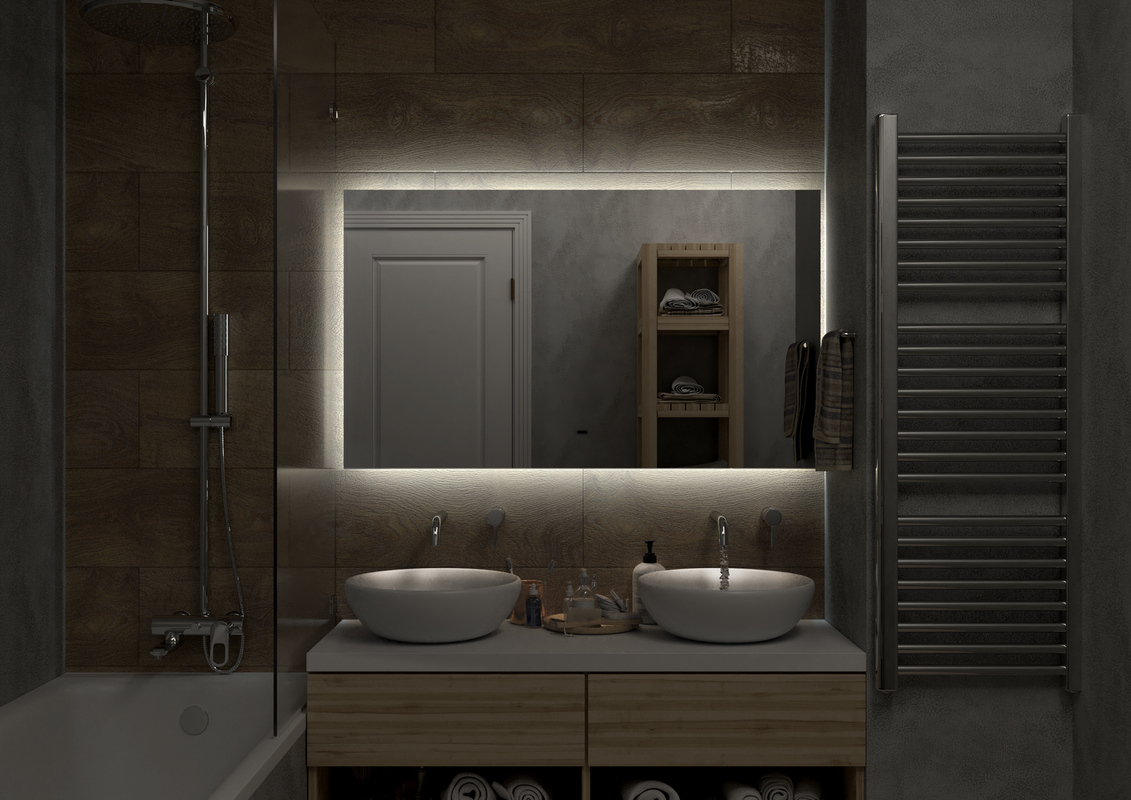 Зеркало Trezhe Led 1200х700 бесконтактный сенсор