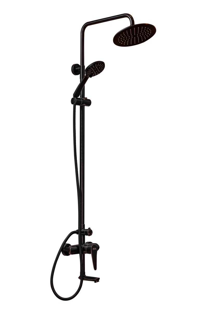 Душевая система ПСМ-ПРОФСАН STEEL PSM-301-8 тип См-ВДшОРНТрА Черный-бронза