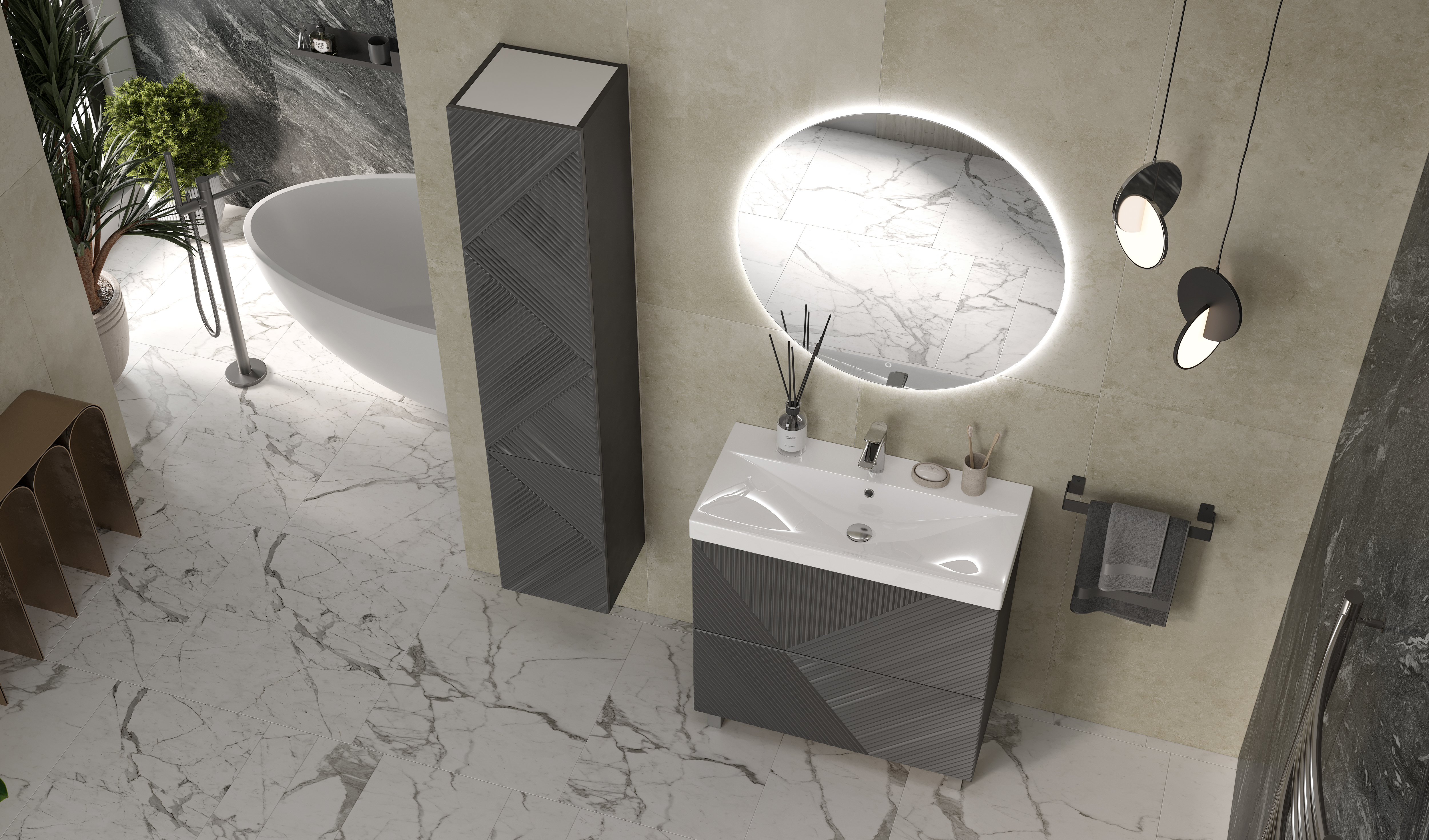 Шкаф VELVEX Edge 350 навесной графит