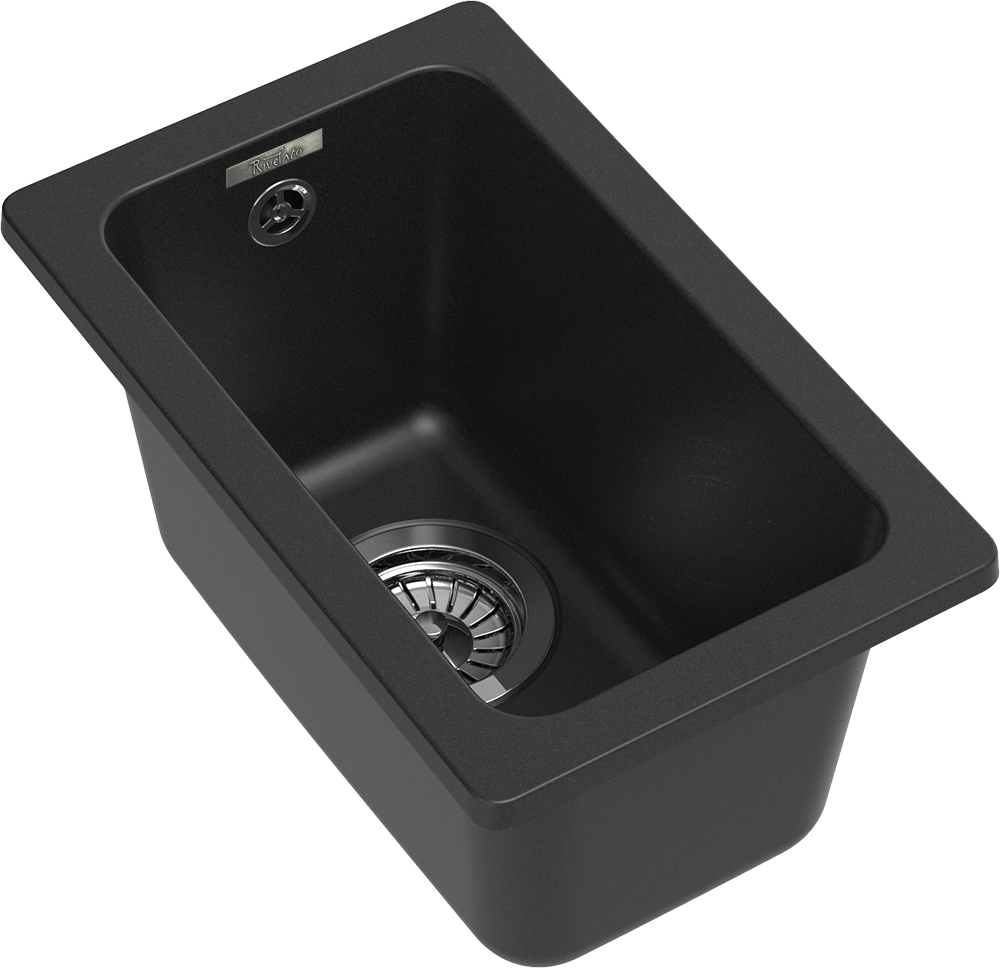 RIVELATO Мойка 245 BERKANA подст.монтаж 1-чаш 305*455 antracite