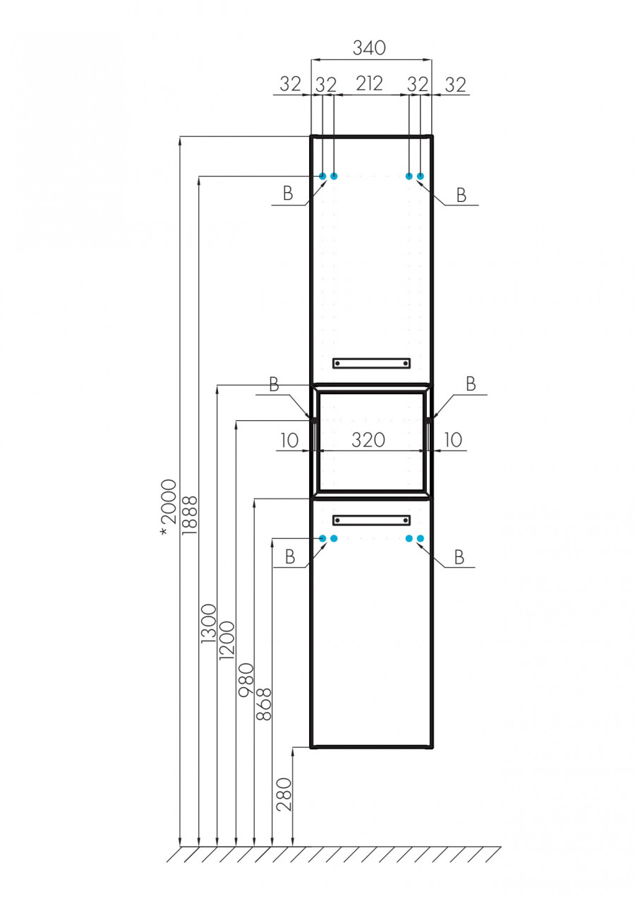 Шкаф ЛОФТ ФАБРИК 34, подвесной, дуб кантри