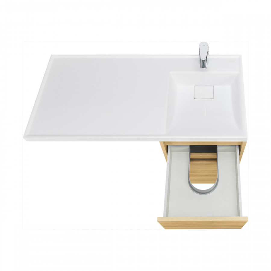 Тумба без фасада ЛОНДРИ 40 (под раковину ЛОНДРИ 105), под с/маш., дуб сантана