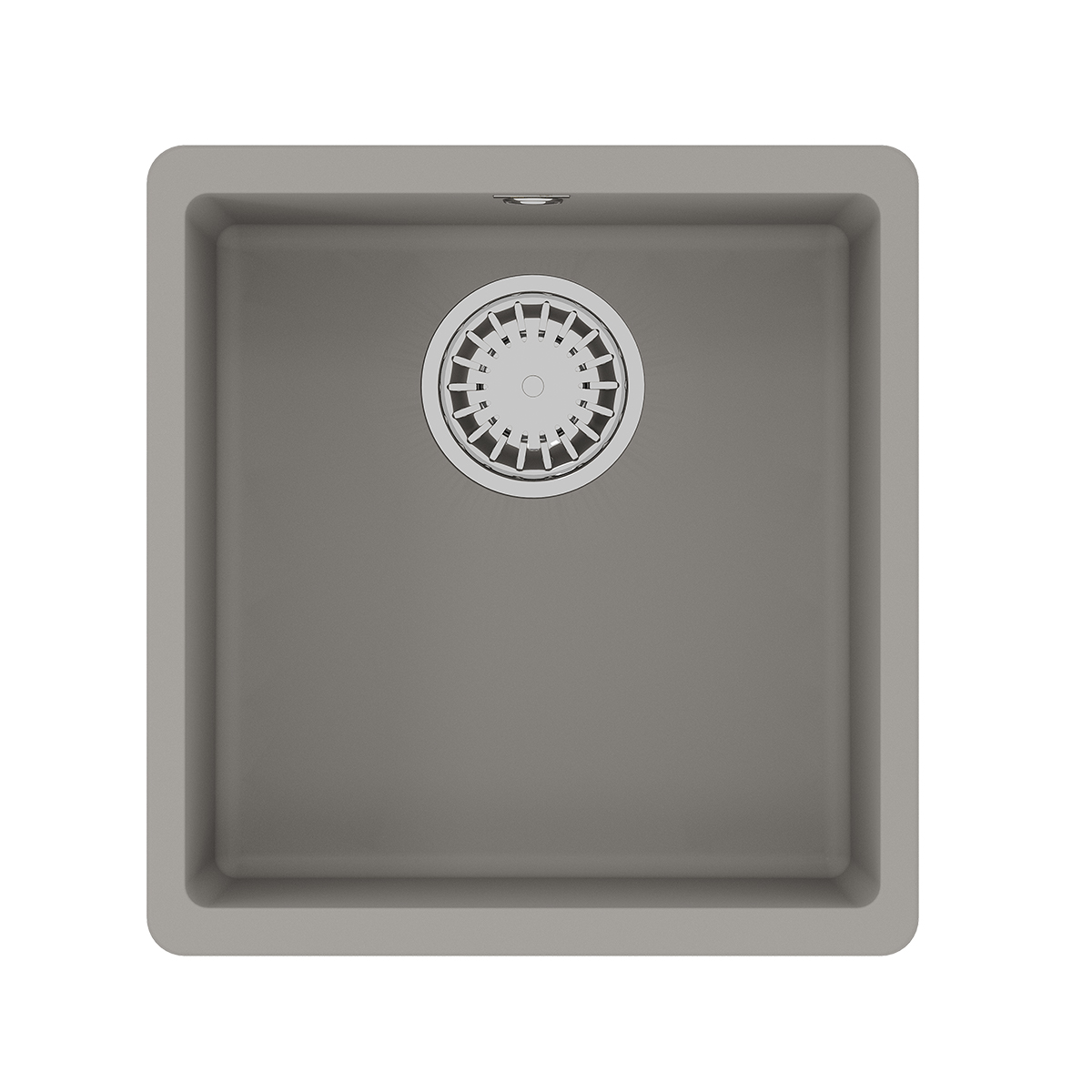 Кухонная мойка Lemark SINARA 400-U подстольного монтажаиз кварцгранита, Грей