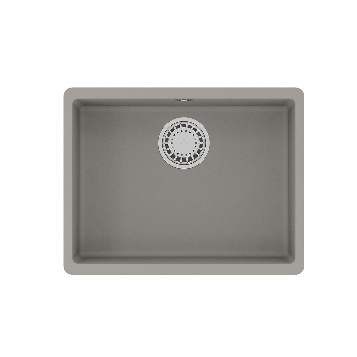 Кухонная мойка Lemark SINARA 540-U подстольного монтажа из кварцгранита, Грей