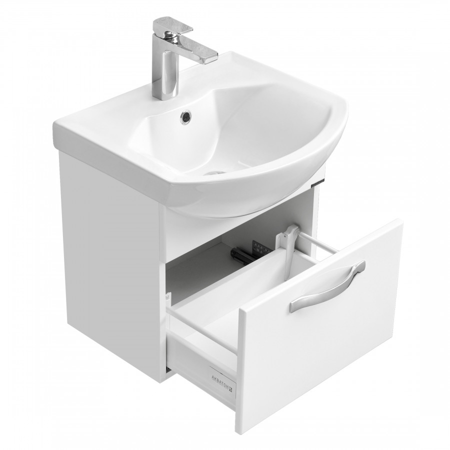 Тумба АРИЯ 50, подвесная, бел. (под раковину СМАЙЛ 50)