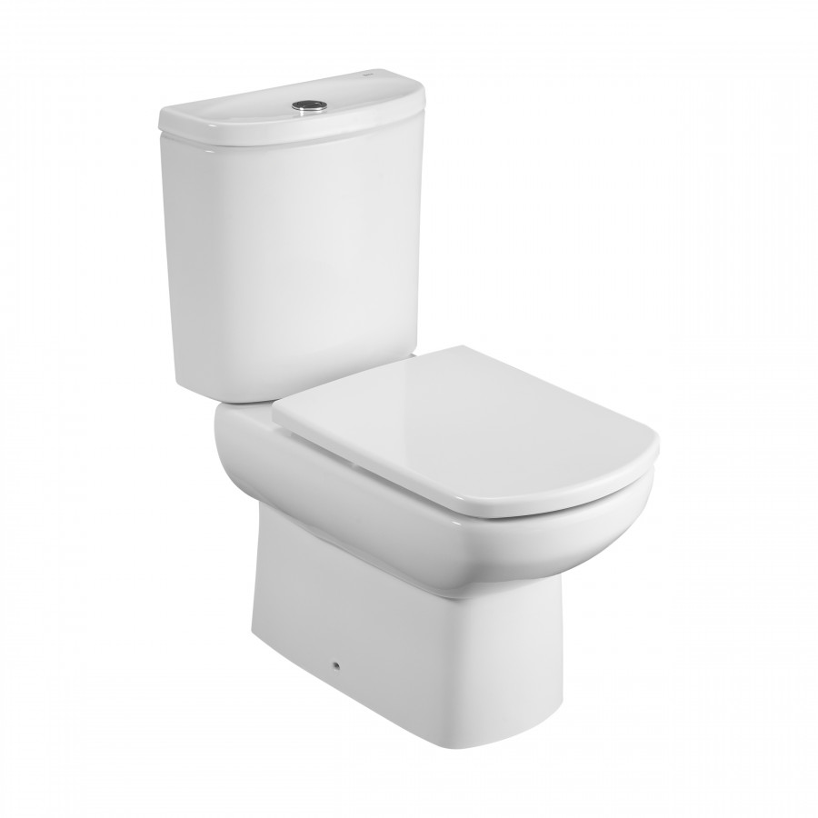 DAMA SENSO Чаша унитаза, двойной выпуск, установ. компл., упаков. в коробку.  ROCA