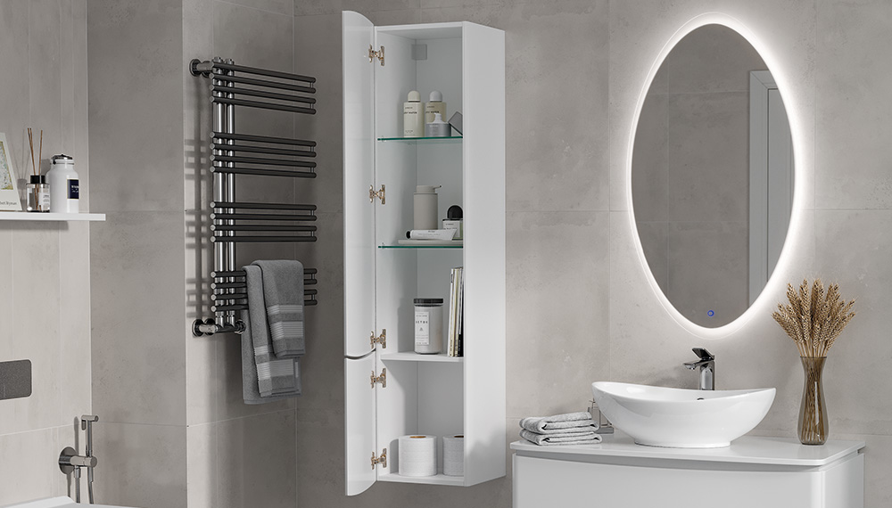 Шкаф VELVEX Luna 350 навесной белый