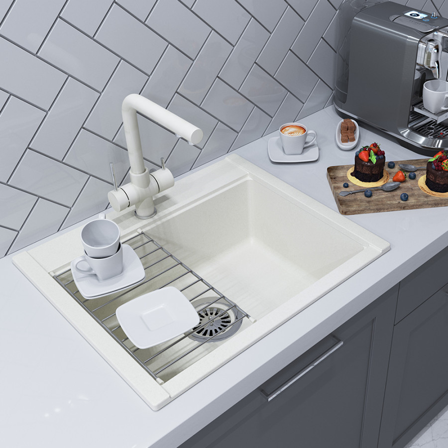 Мойка для кухни  Делия 60 602х517х218 мм, жемчуг