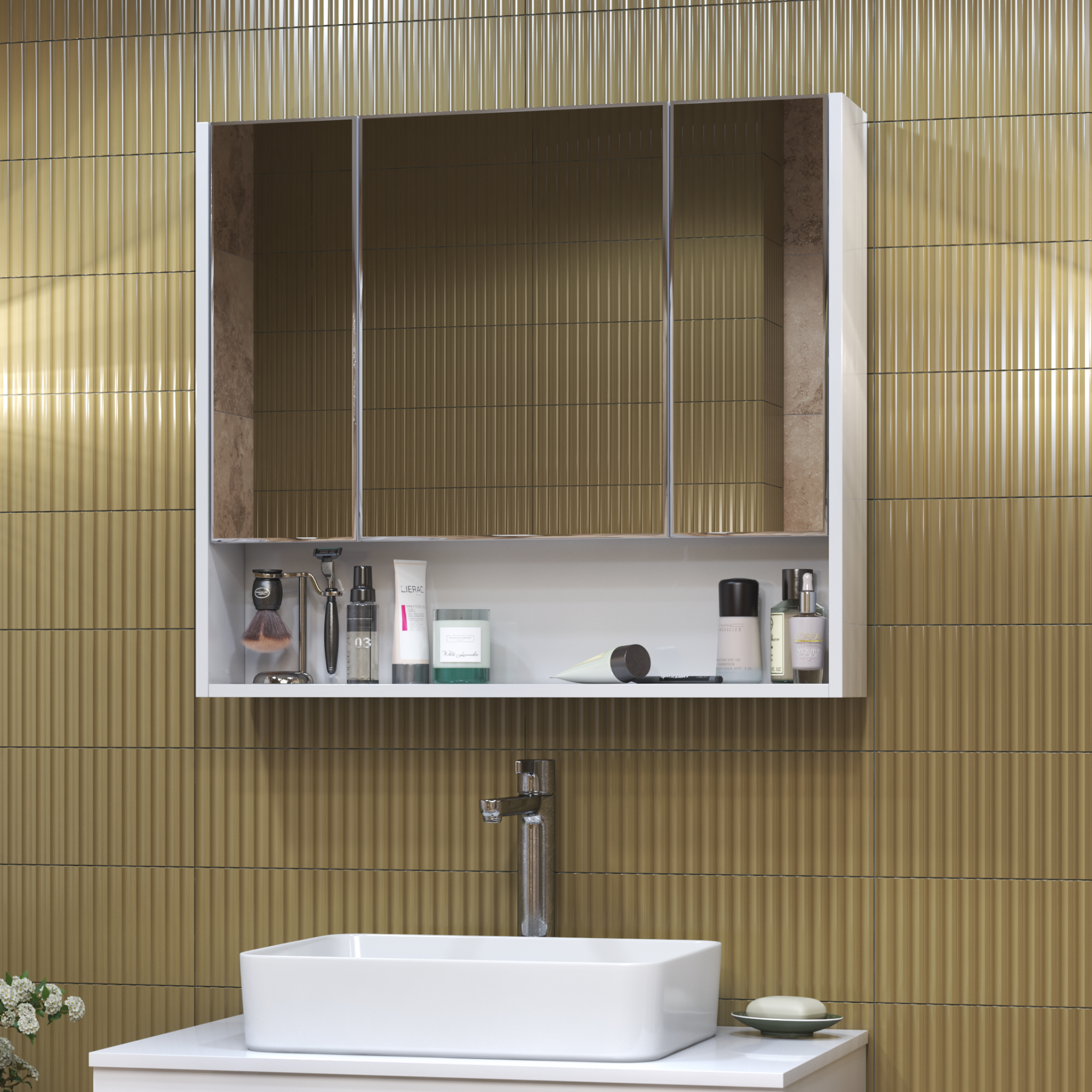 Зеркальный шкаф VIGO Urban 70 подвесной белый (zsh.URB.70)