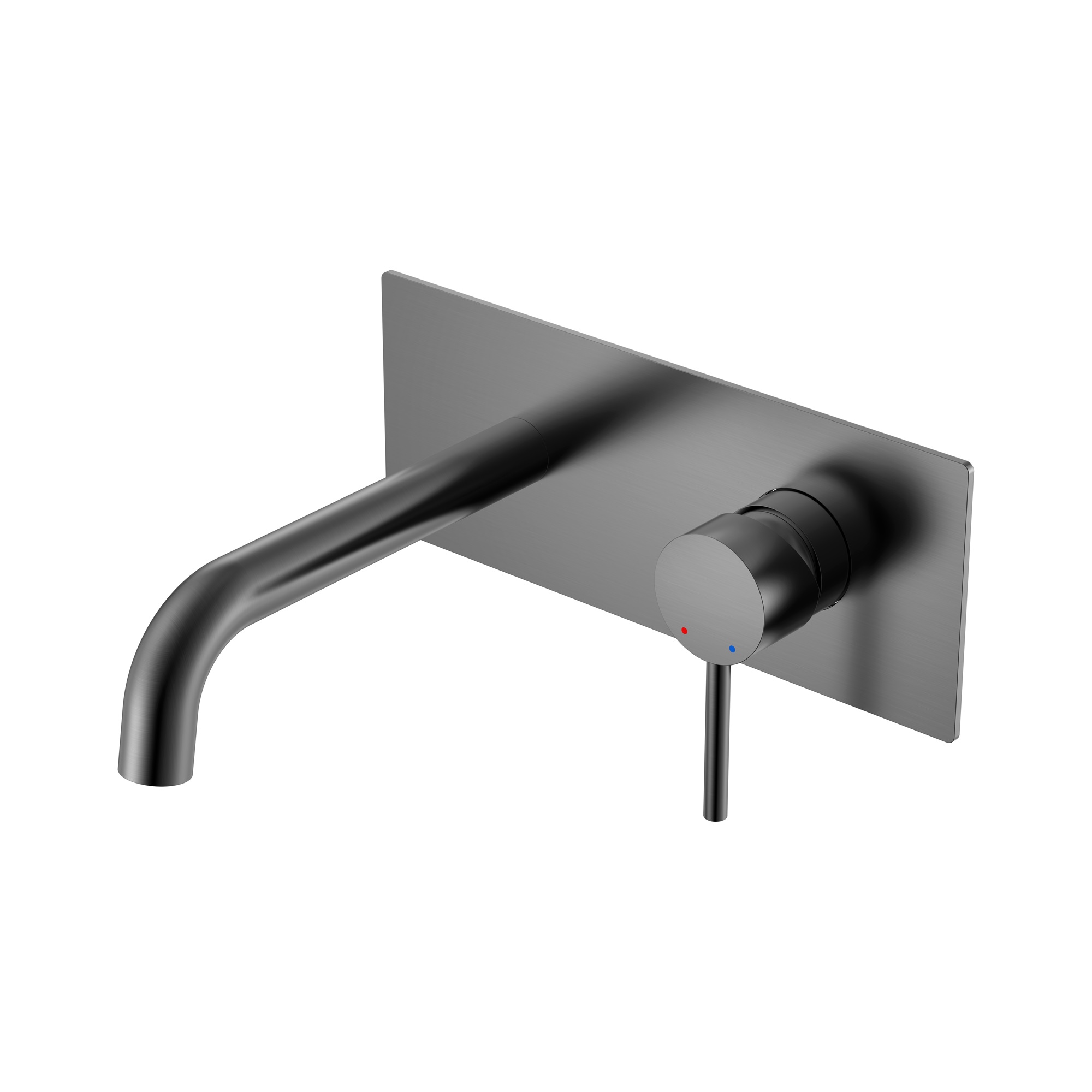 Смеситель для раковины VENTAS R скрытого монтажа, совместный, оружейная сталь, BERGES