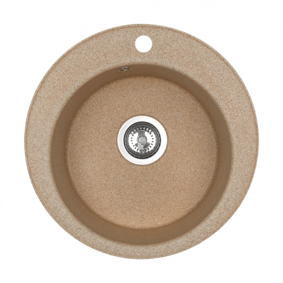 Мойка кухонная ШЕЛЛИ 50, круглая, песочный
